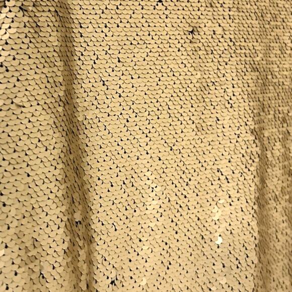 Blank NYC Gold Sequin Bomber Gold Black Medium - Picture 4 of 6